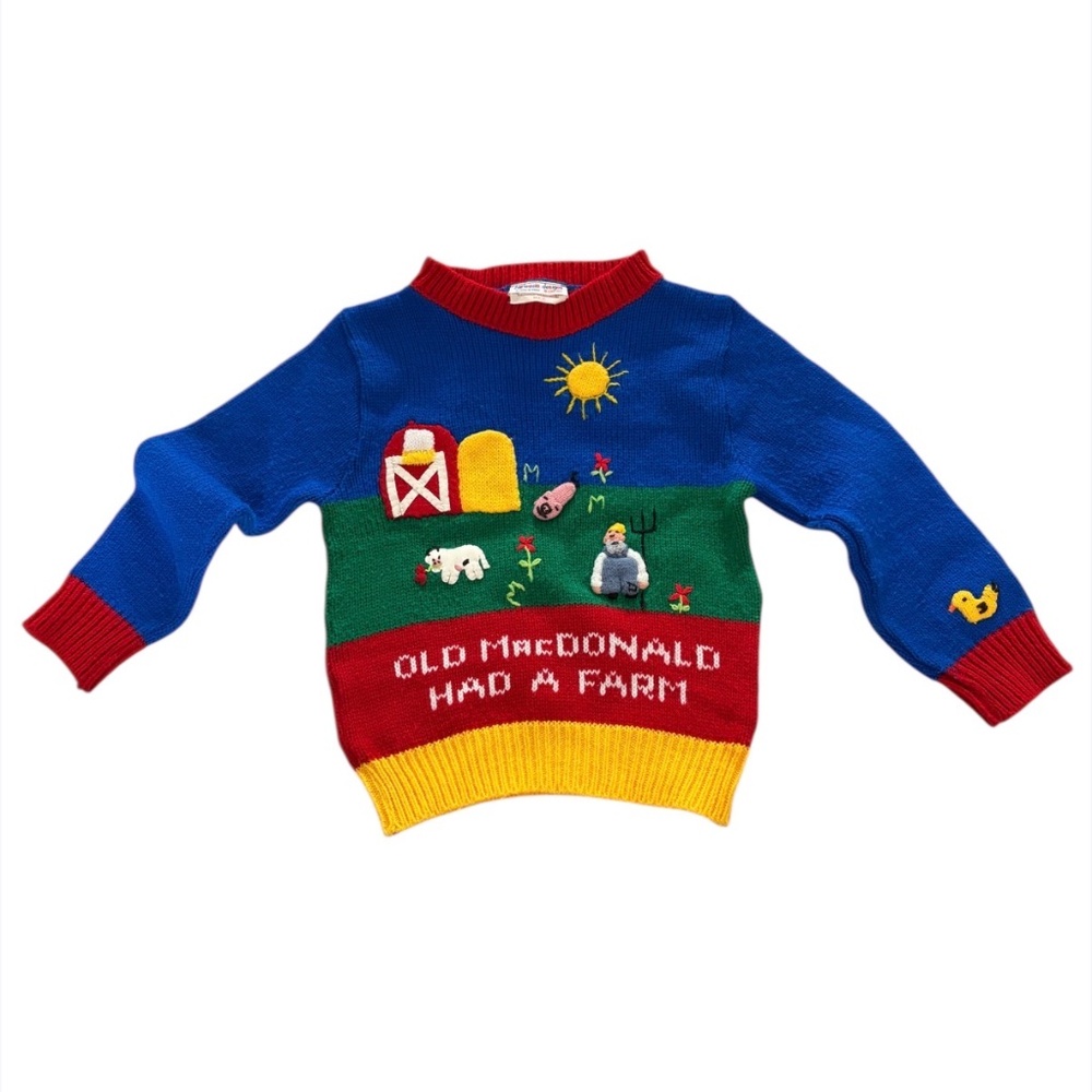 Vintage Harlequin Designs Children's Farm Sweater